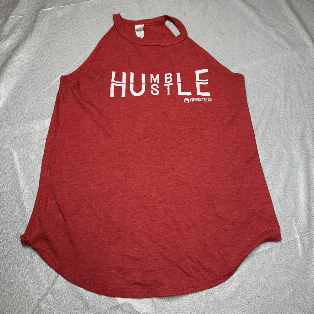 Humble Hustle Fitness Tee Co Racerback Tank Top Med
